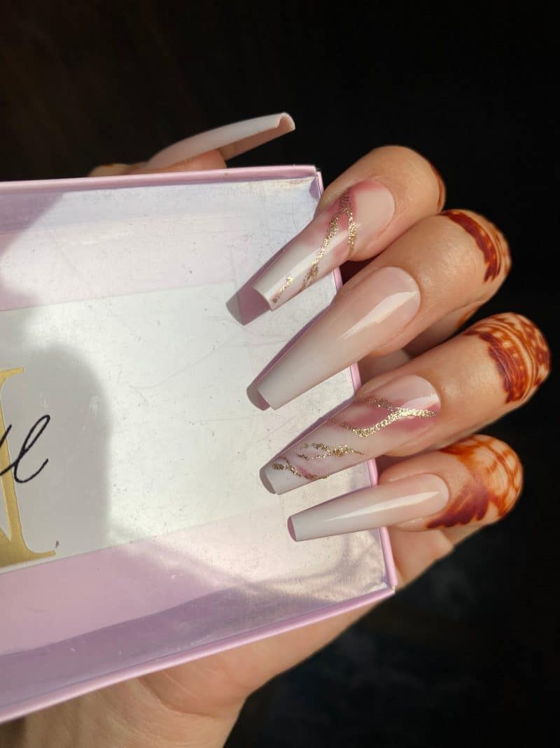 LONG NUDE OMBRE 24nails