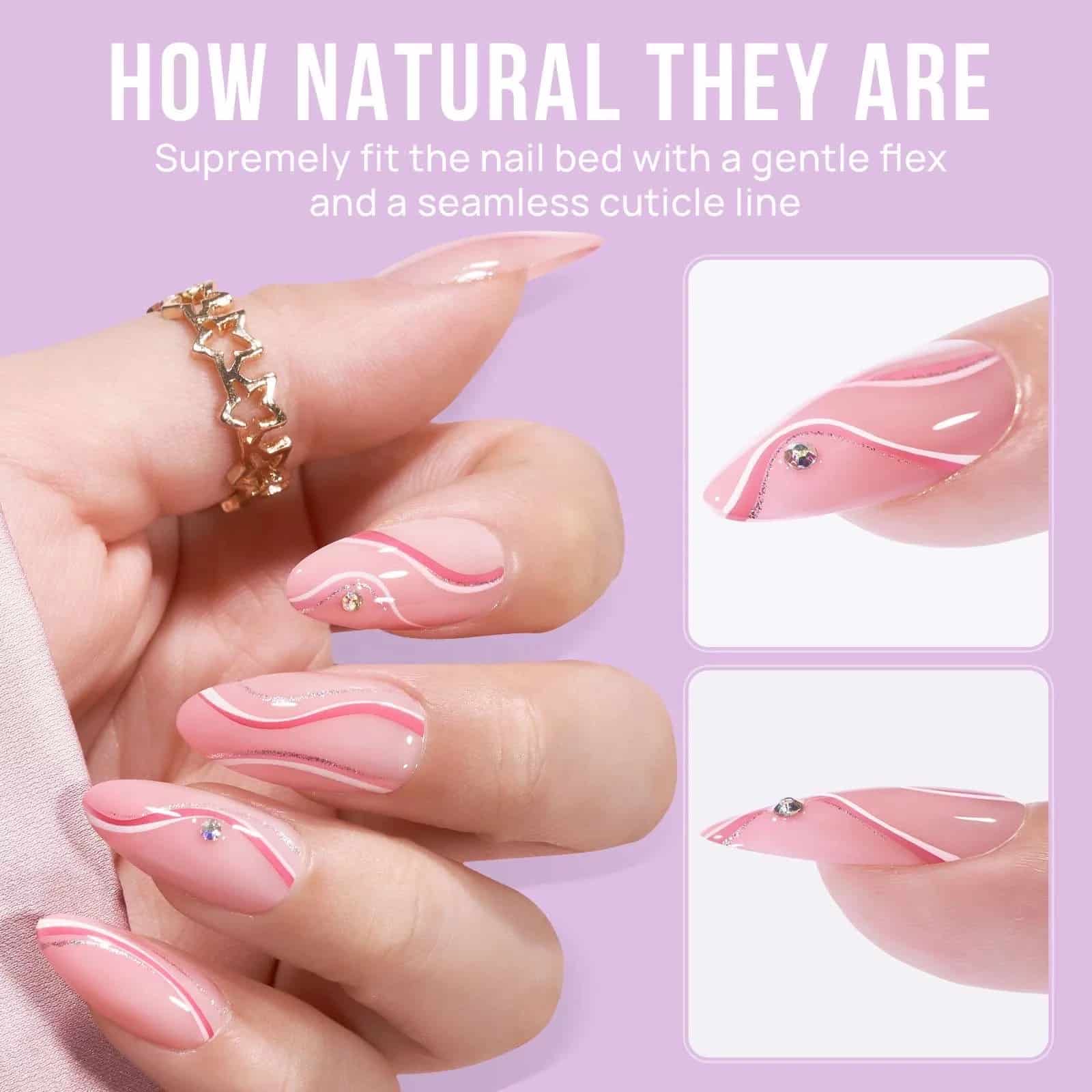 PINK CANDY gel tips